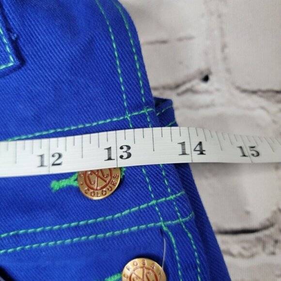 Cross Colours Classic Brushed Twill Overalls Cobalt Blue NWT Size XS - Picture 10 of 14